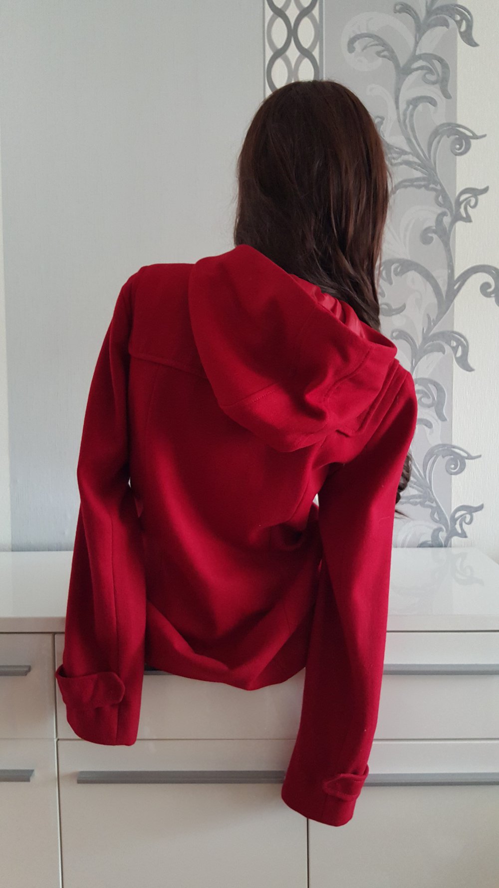 Mantel Rot mit Kapuze Rotkäppchen 40 L auch M evtl. 42