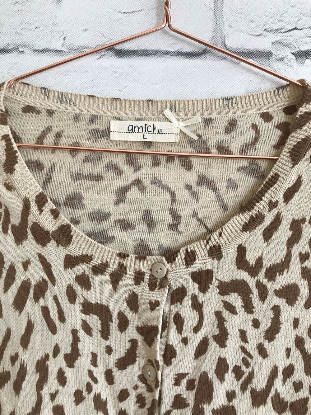 AMICHI STRICKJACKE CARDIGAN GR. L