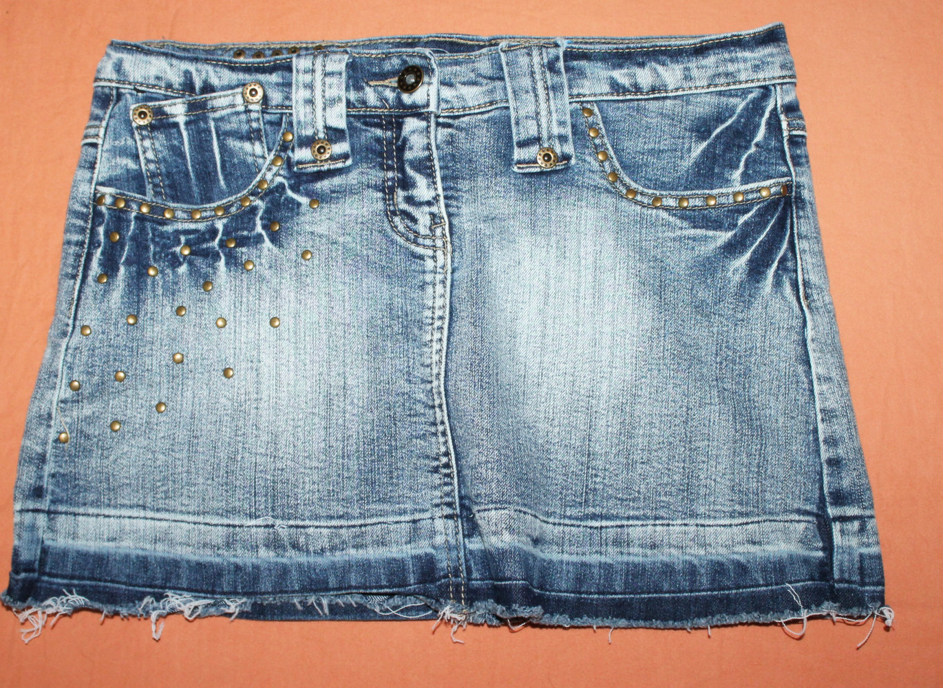 süßer Jeansrock mini mit Nieten