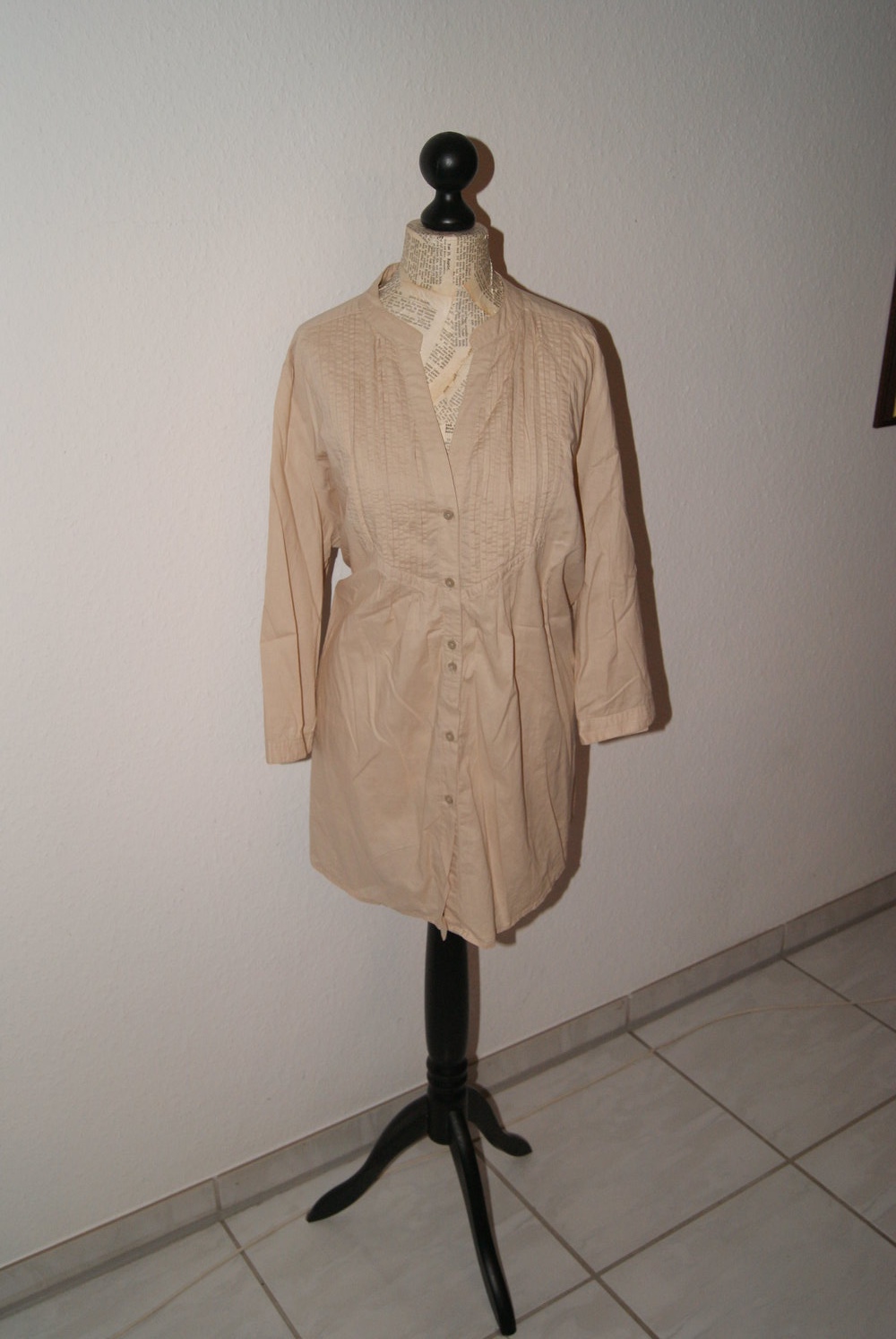 Bluse mit raffinierten Falten, Größe 44