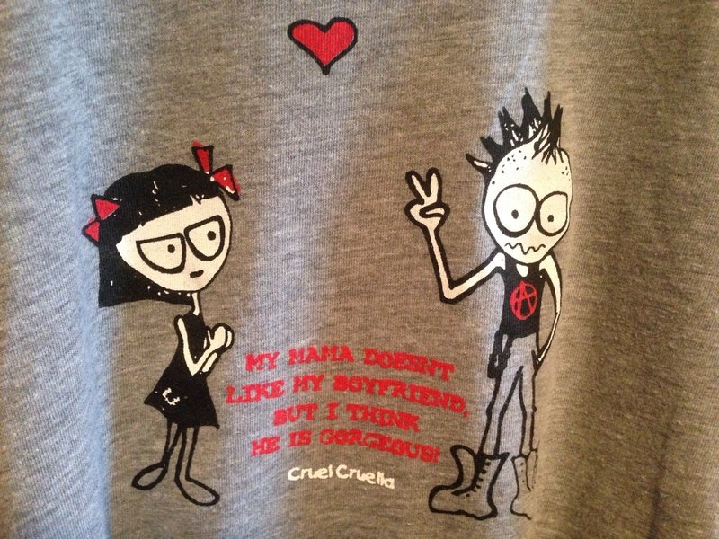 Graues Punk T-Shirt