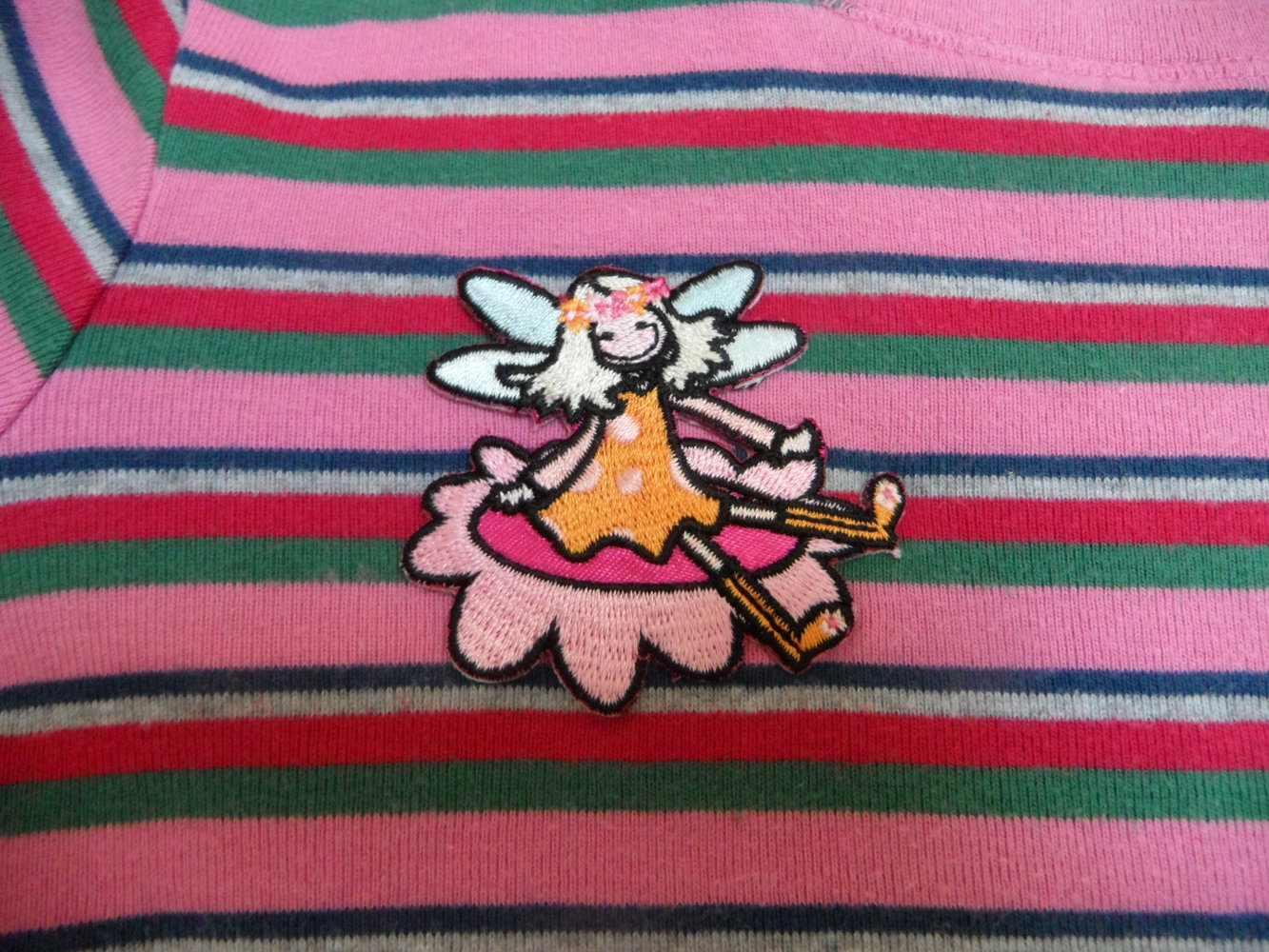 Nucleo Langarmshirt Streifen mit Elfe