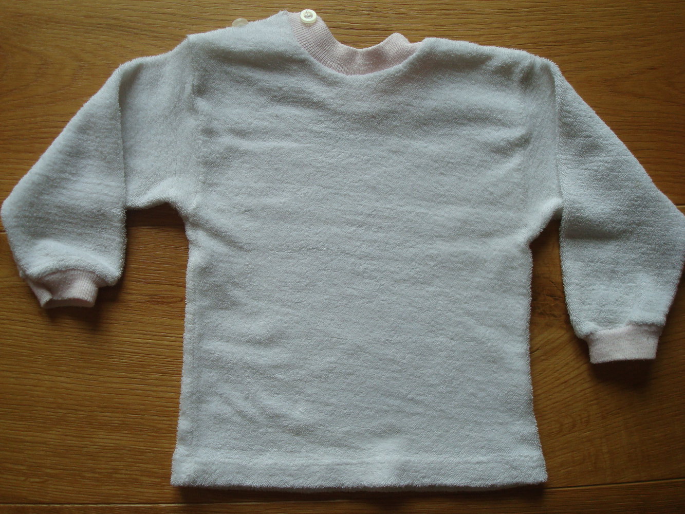 Pullover aus flauschigem Frottee Gr. 68