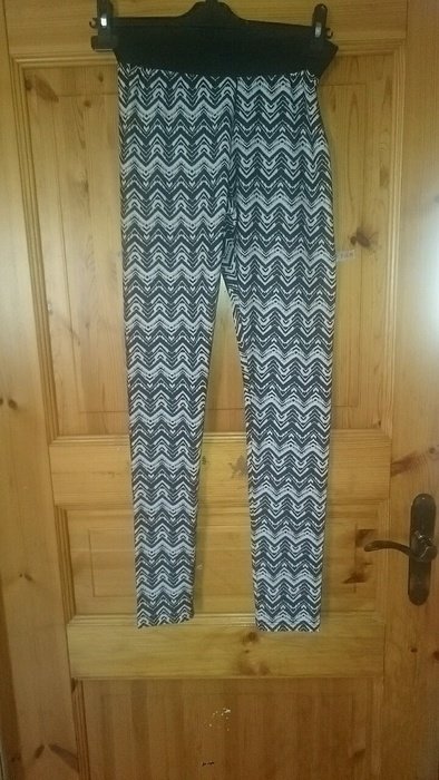Leggins schwarz weiß Zebra