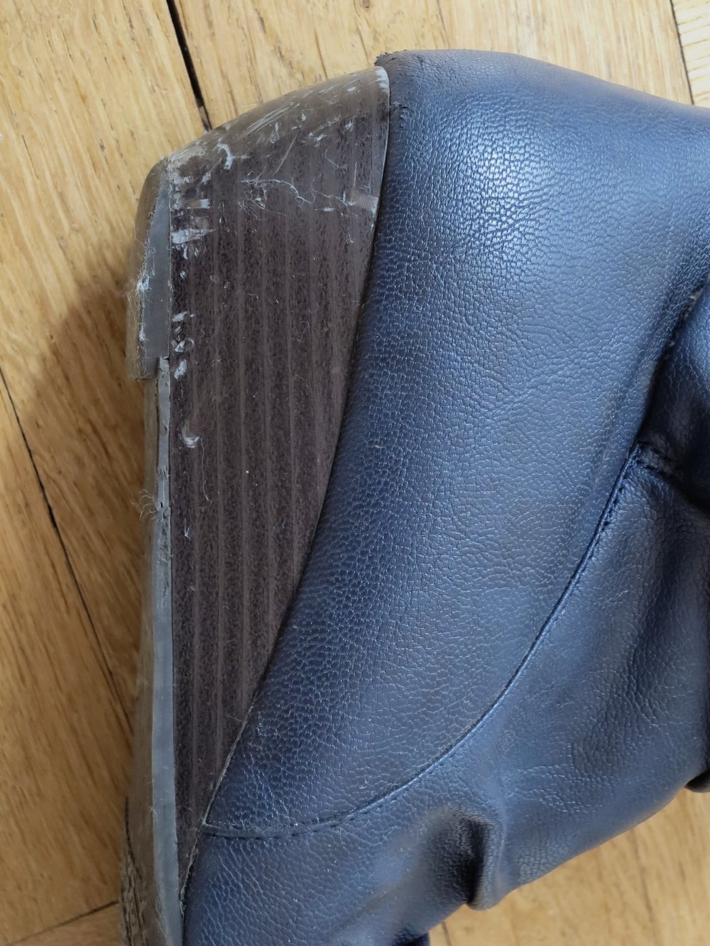 Blaue Keilabsatz-Stiefeletten, Gr. 38