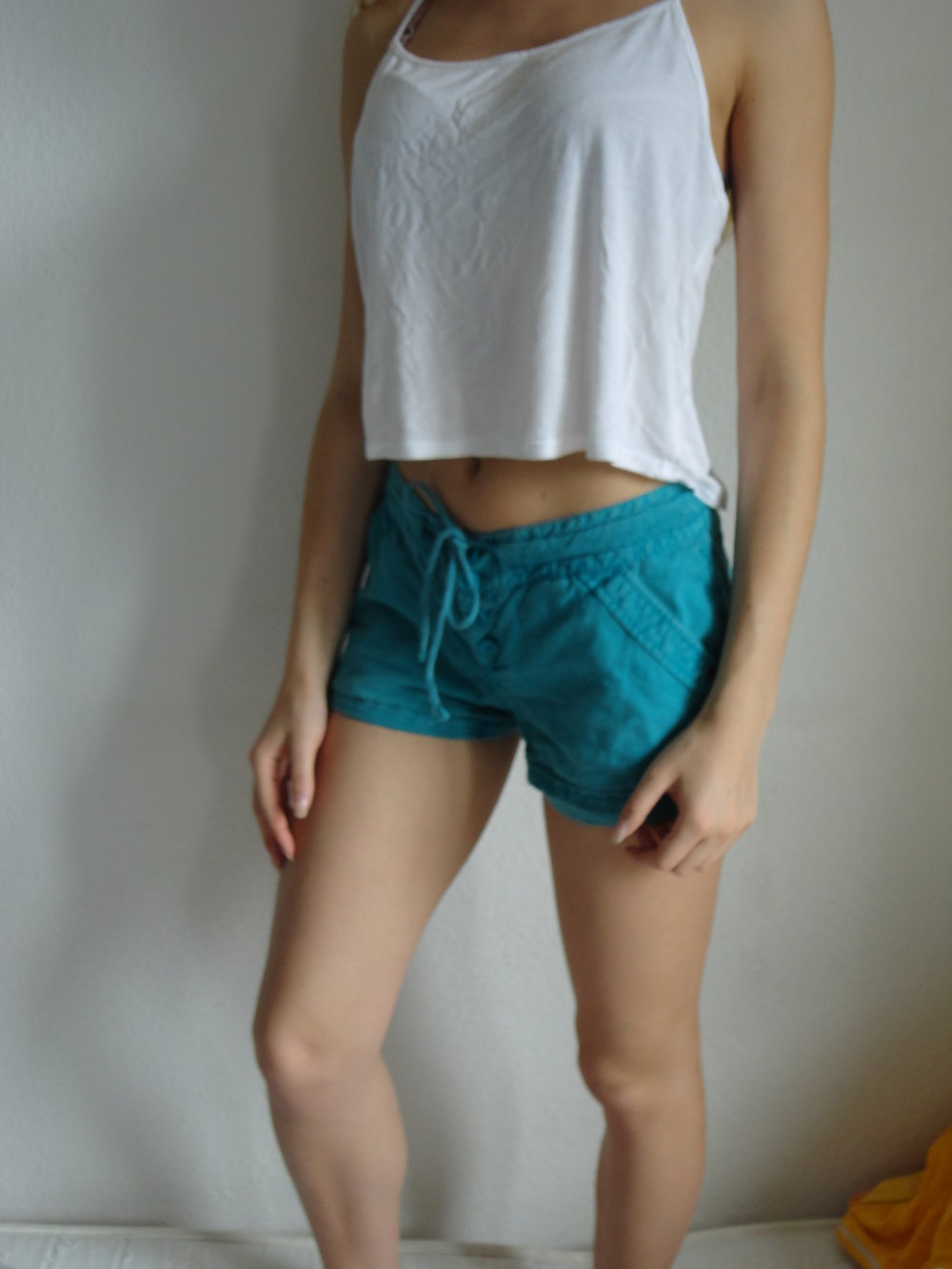 Grüne Hotpants