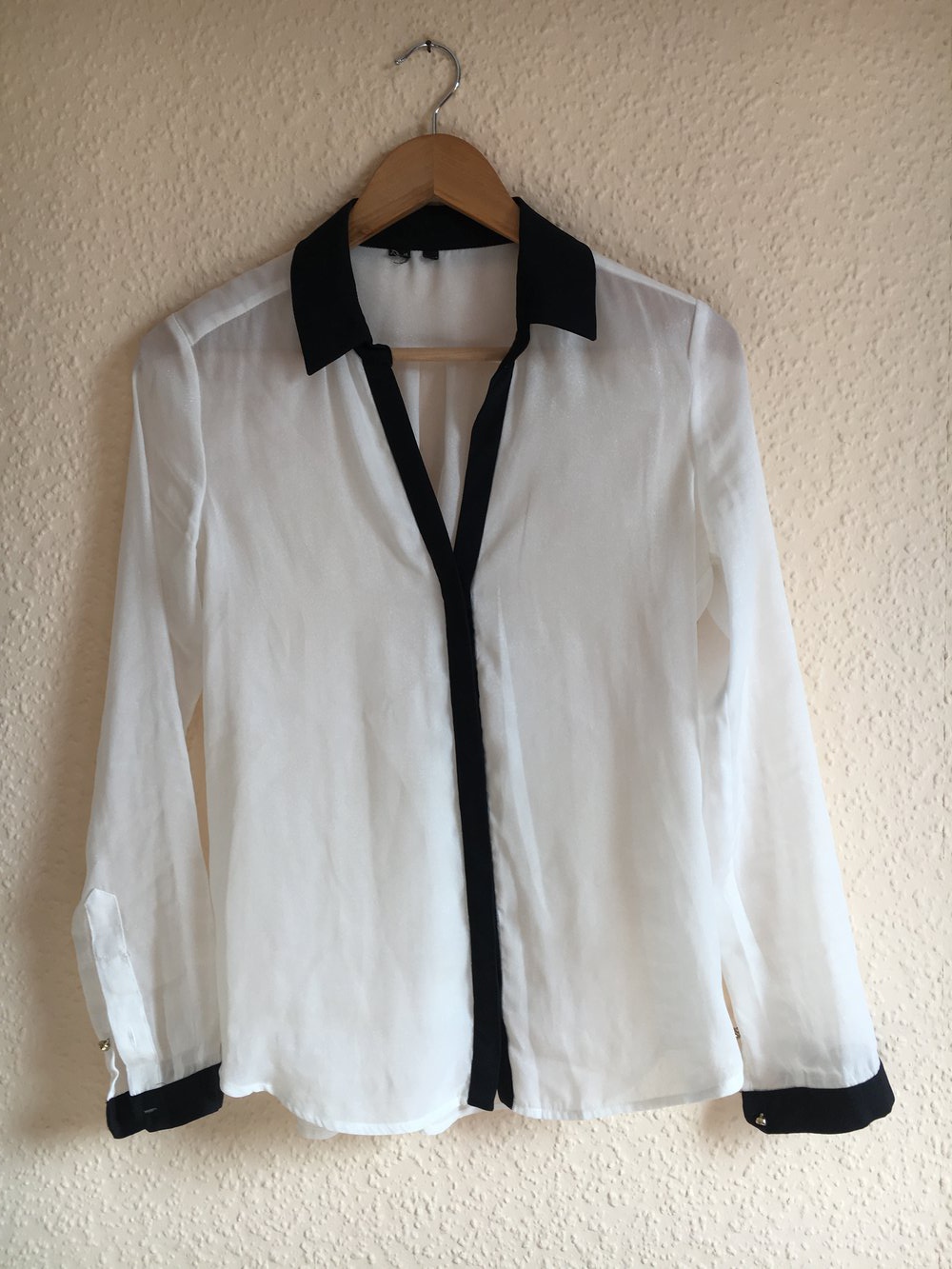 Bluse weiß/schwarz