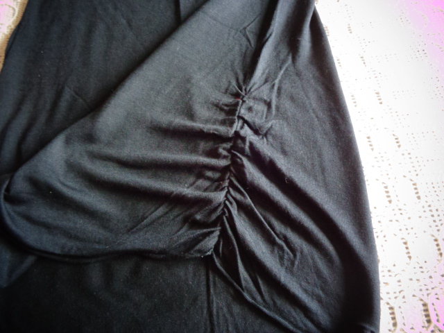 #Shirt Longshirt ca. Gr. 34/36 bzw. ca. Gr. XS/S schwarz mit Silberdruck (Zebra)
