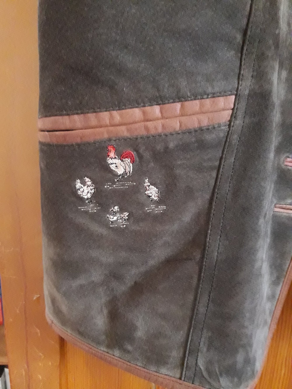 Leder Trachtenweste