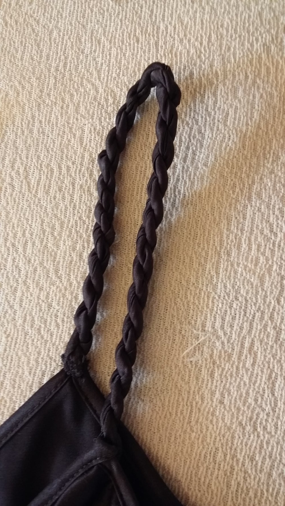 Kleid kurz braun aus Satin XXS