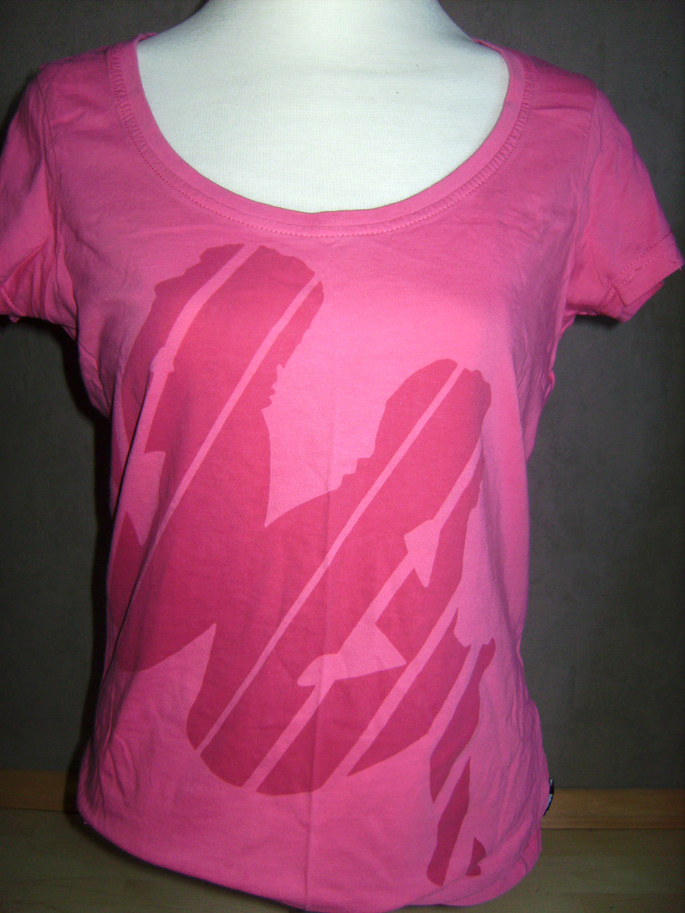 T-shirt, Sportshirt Gr. M, Kappa pink Kurzarm Outdoor Laufshirt Sportiv medium 