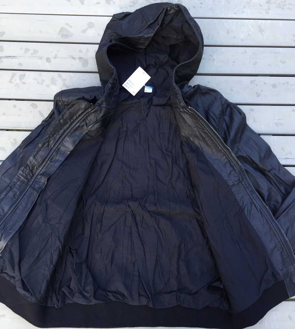 NEU: H&M PU Lederjacke BOMBERJACKE Pilotenjacke Gr. L