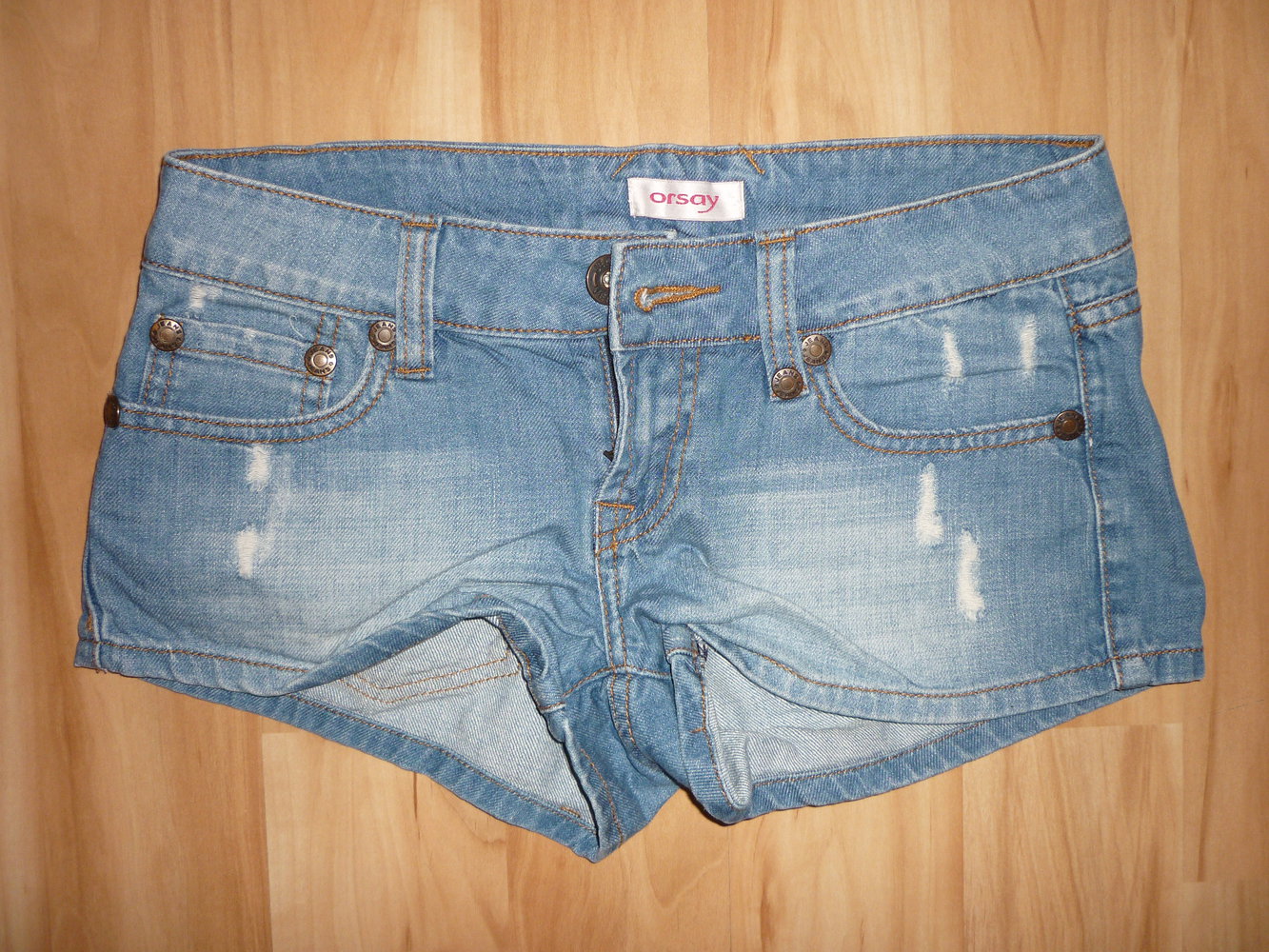 Orsay Jeansshorts Hotpants Jeans Shorts used look Größe 34 