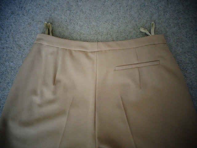 # Hose Stoffhose beige Stretch Gr. 36 hoch geschnitten 