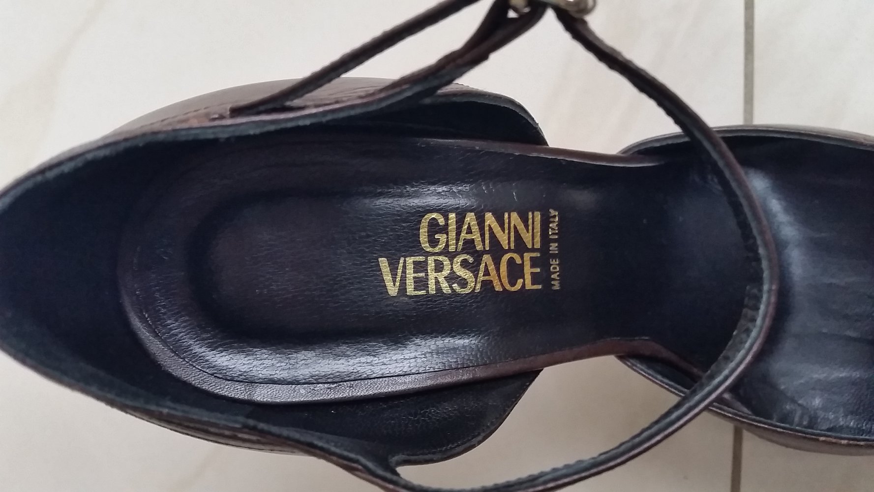 Versace High Heels Stilletos Pumps Stöckelschuhe Gr. 39 Echtleder