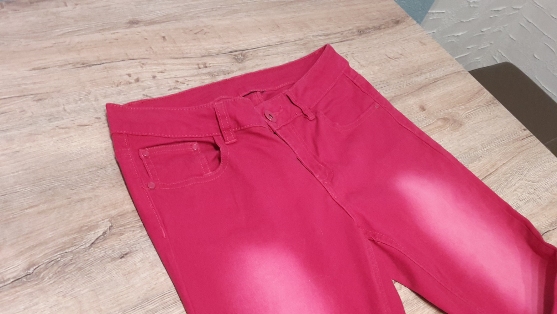 Pinke Jeans, 38, Waschung, mit stretch