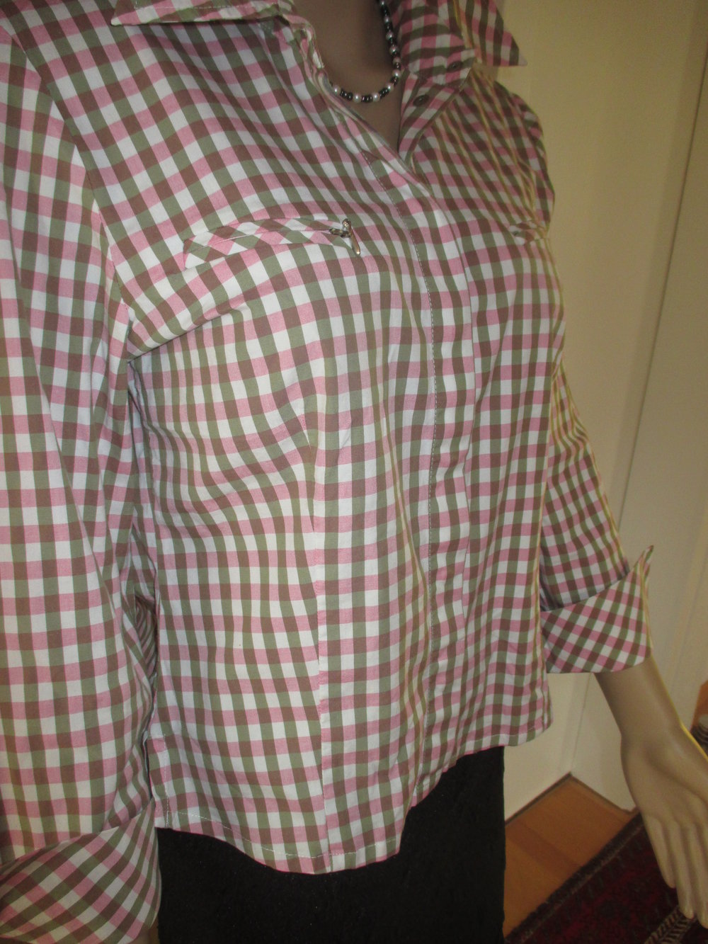 NEU Business Freizeit Karo Hemd- Bluse 