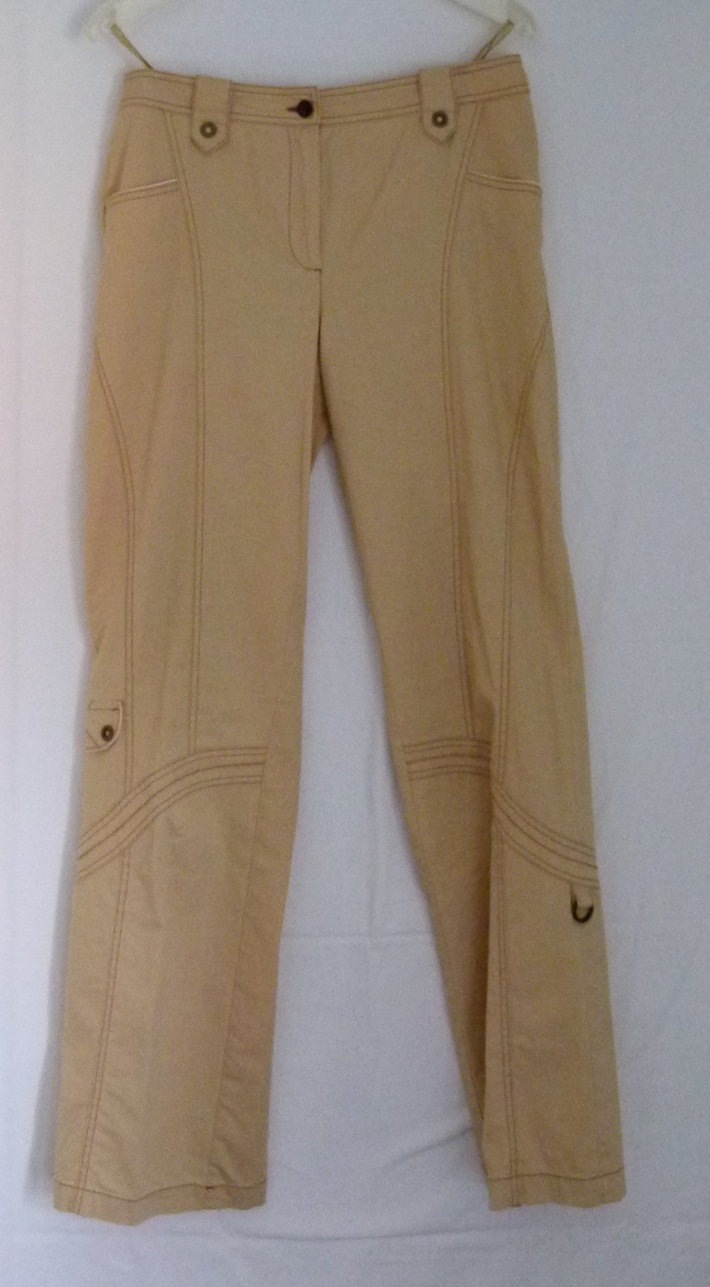 Kombination, Hose & Jacke, beige, lässig & schick, Büro Business Boho Zweiteiler