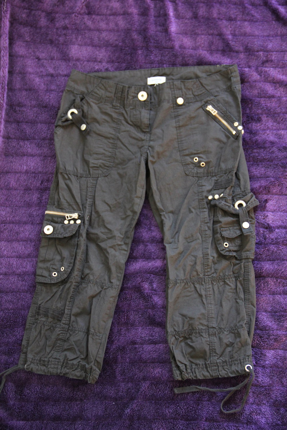schwarze 3/4 Hose