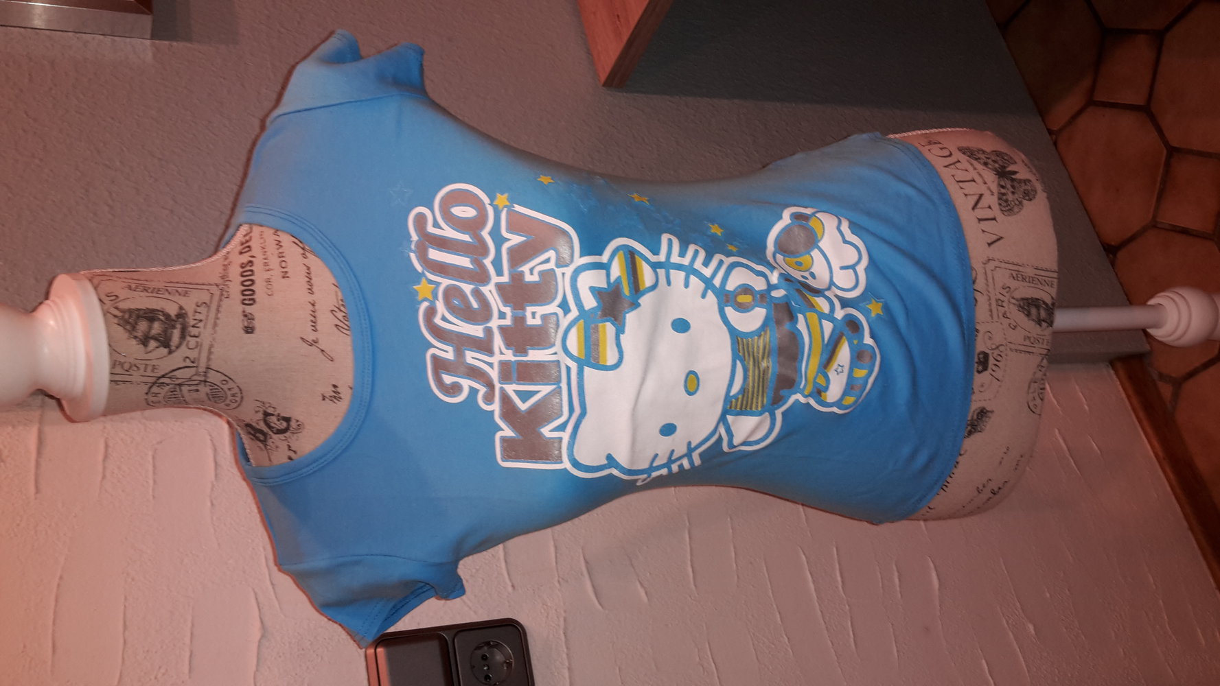 Gr.XS/34/6 petrol hellblau Hello Kitty NEU Tshirt Sommer neon 