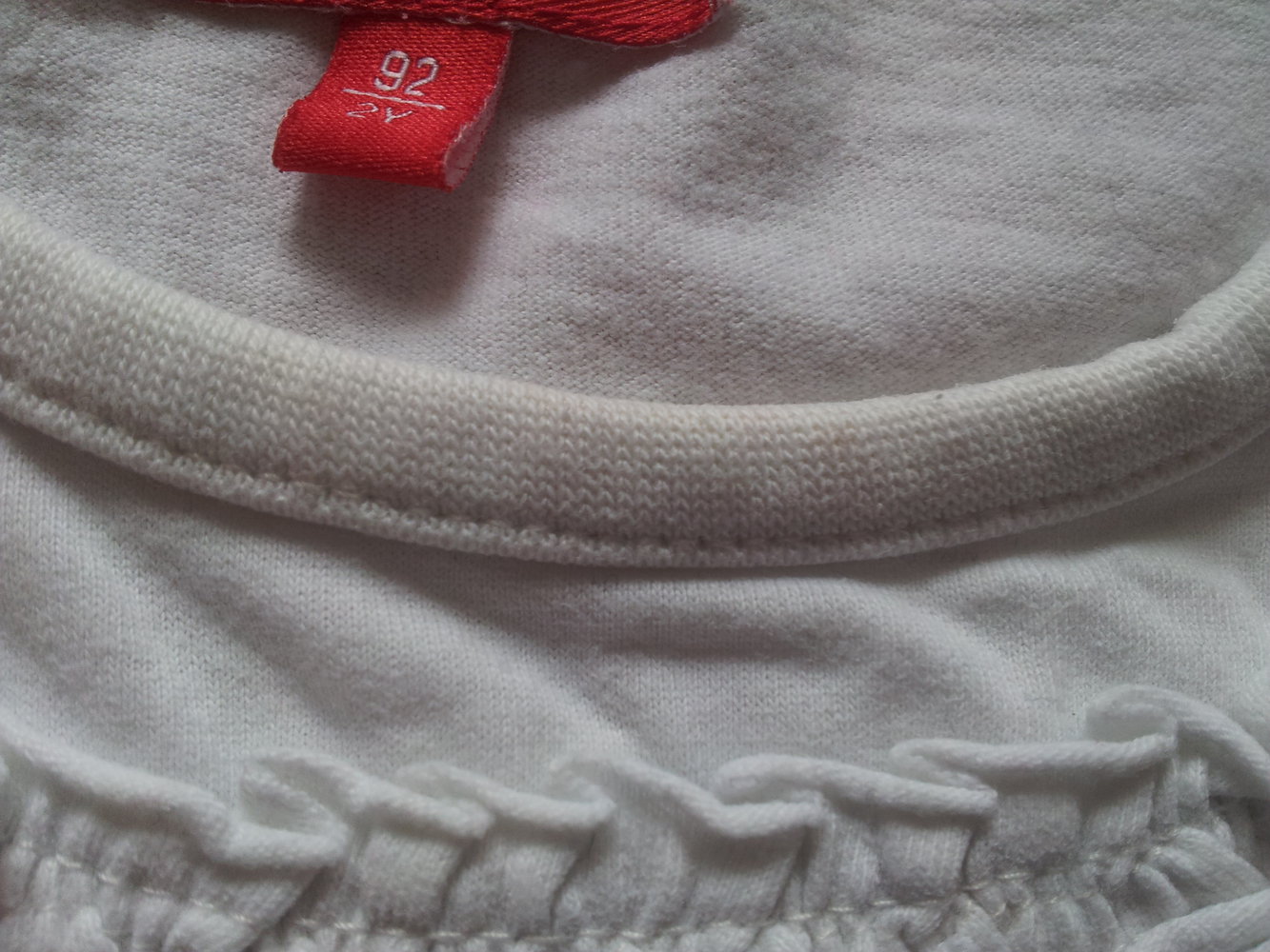 Shirt weiß, Blumen, Stickerei, Gr. 92 Sigikid