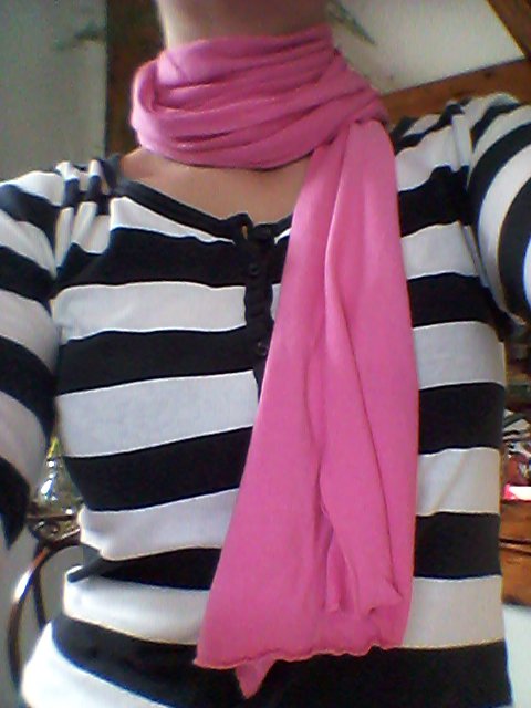Tuch schlicht pink