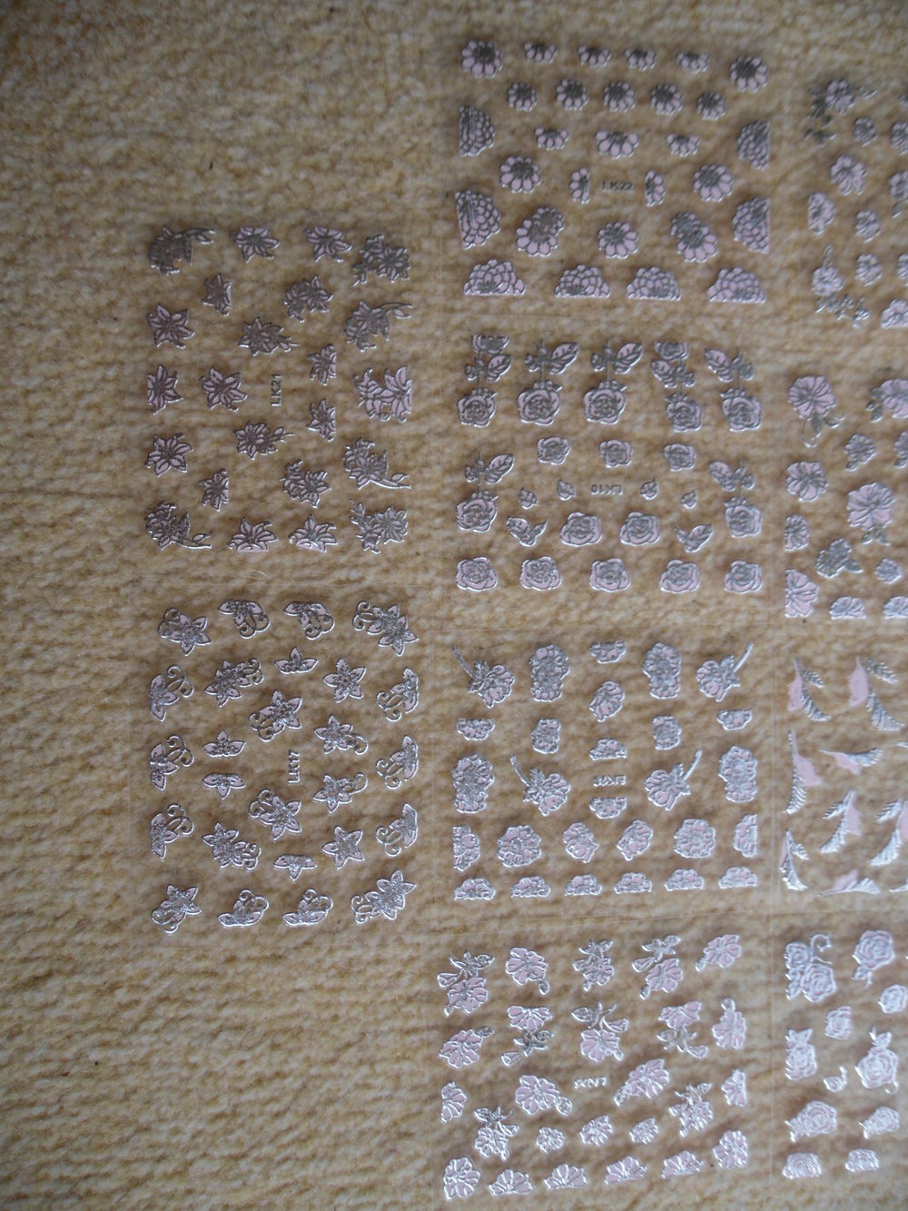 18 Bogen Nagelsticker