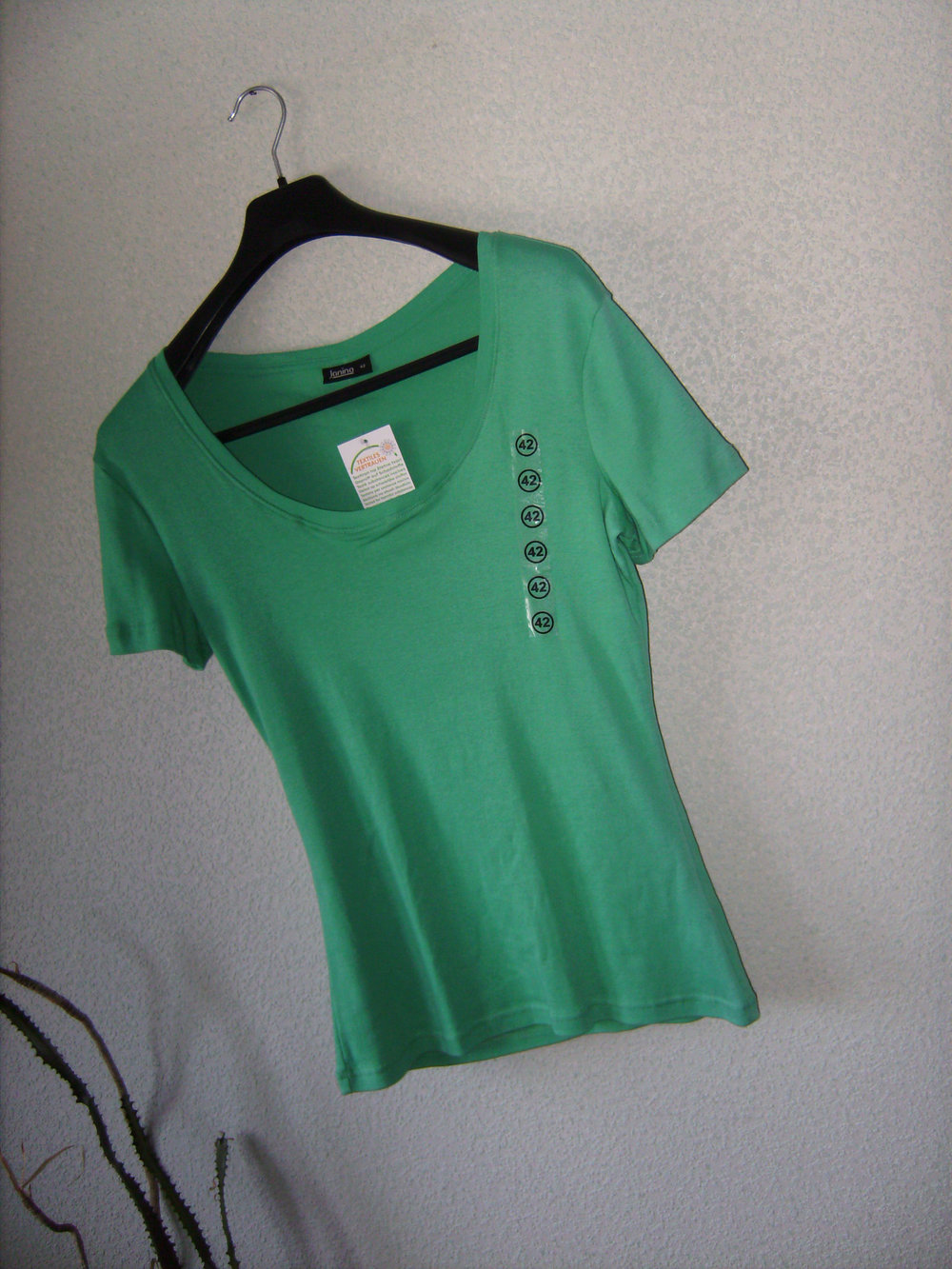 NEU Tshirt mintgrün Gr. 40/42, Kurzarm Basic Shirt Oberteil Neu ungetragen