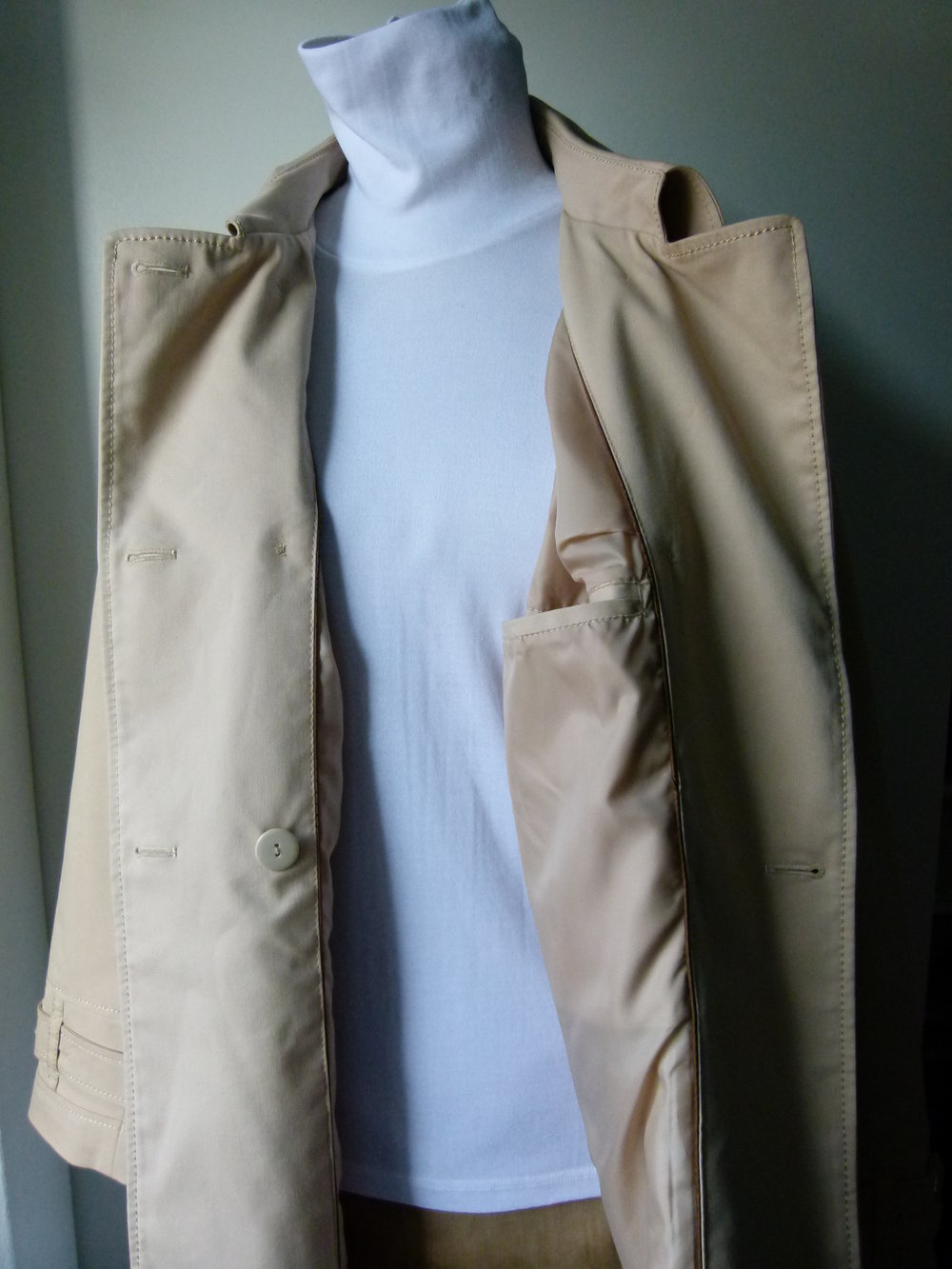 Leichte Jacke, nude beige, Mori Boho Edel Übergangszeit Lagenlook