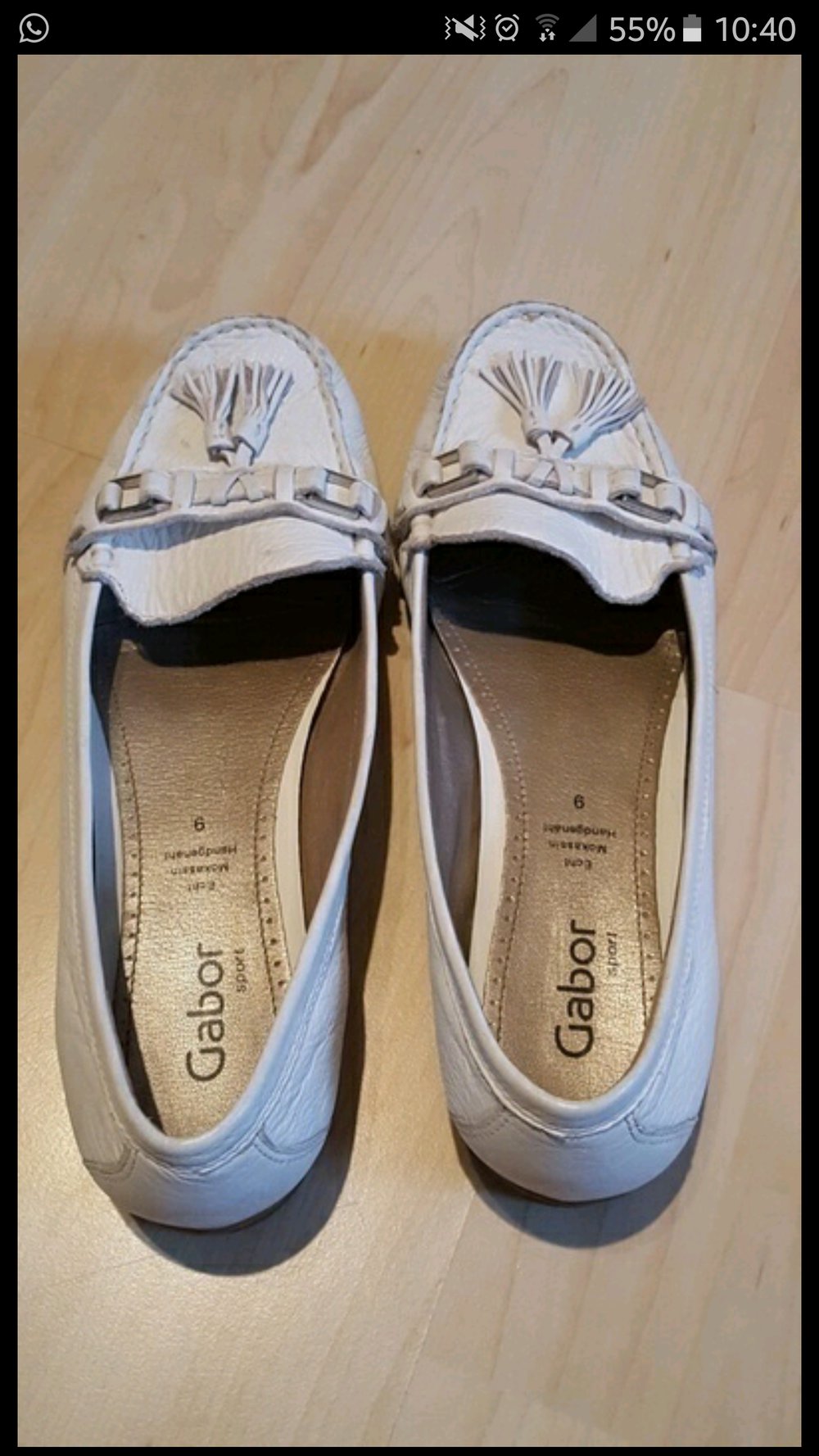 Weiße Ballerinas