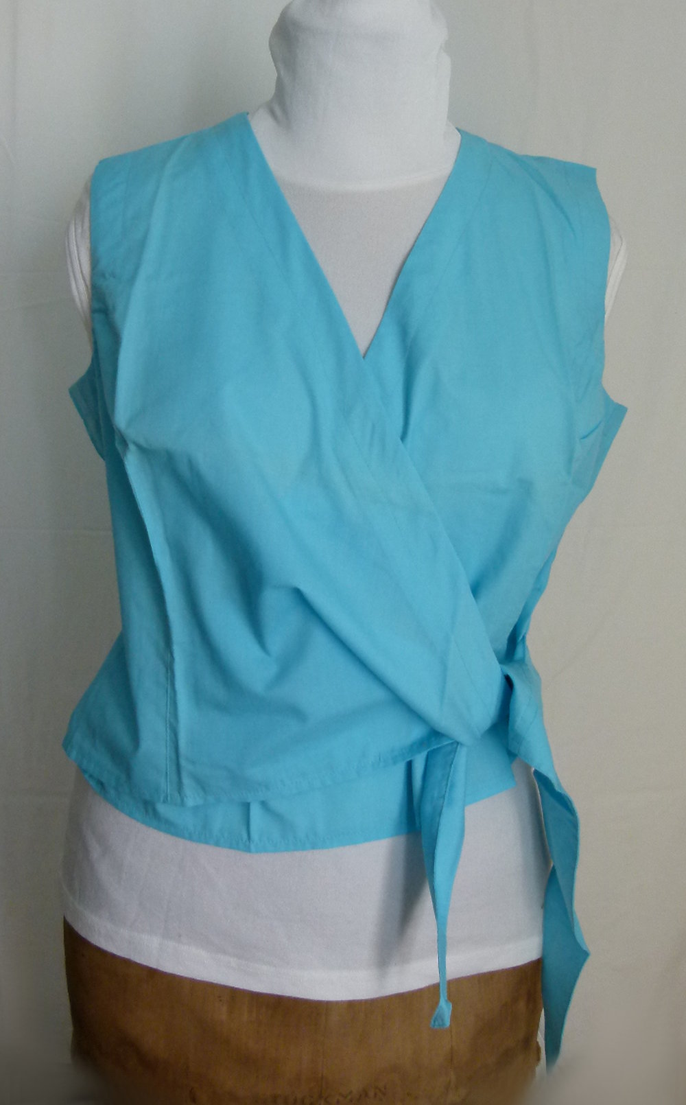 Wickel Crop Top, türkis, Boho Retro Sommer Strand Festival Hippie Goa