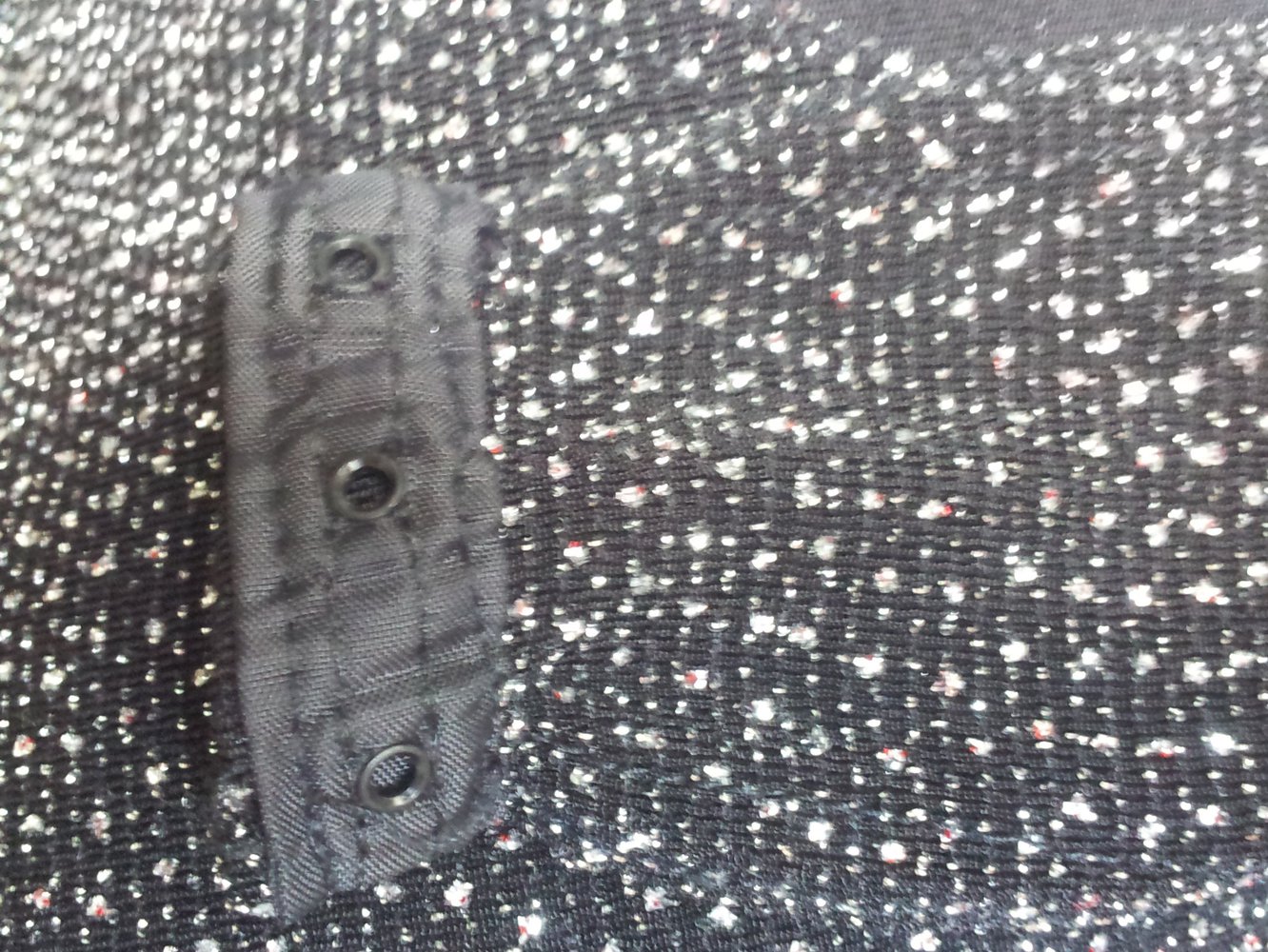 Festlicher Damen Body schwarz / silber / rot  Größe 36/38 Neu