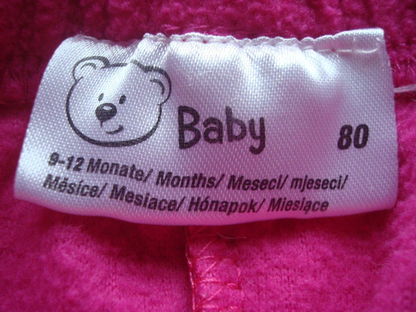 warme Jogginghose in Pink Gr. 80