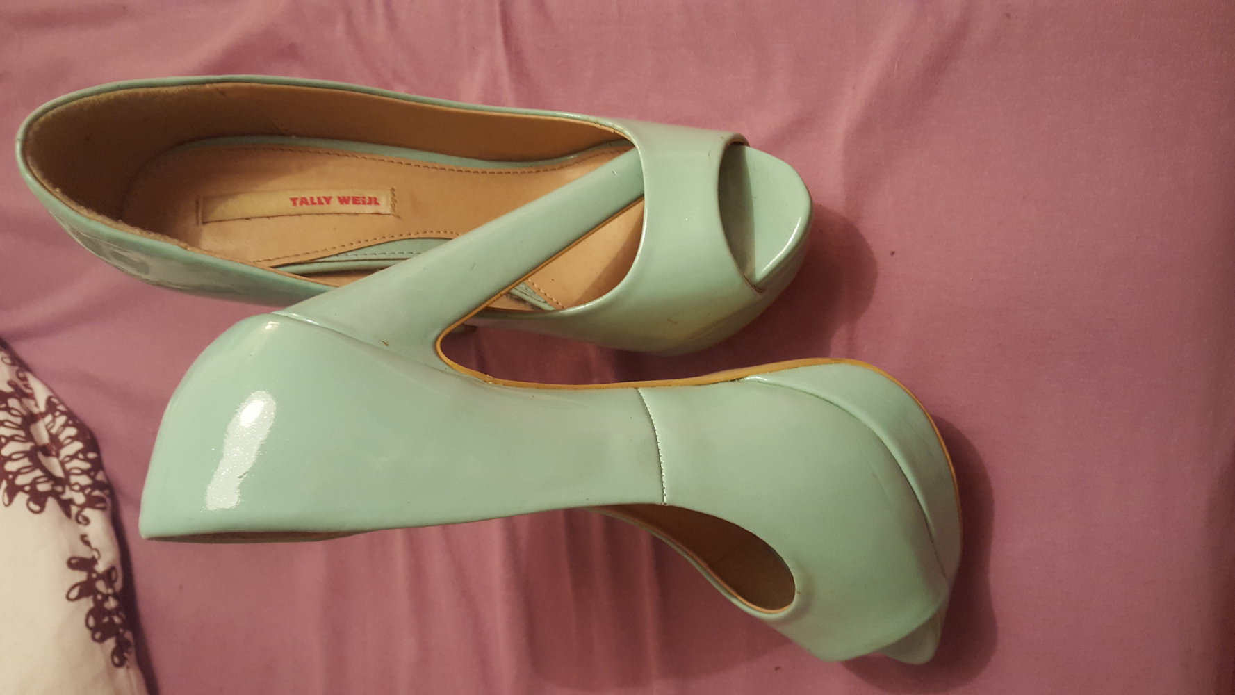 Mintgrüne HighHeels TallyWeijl