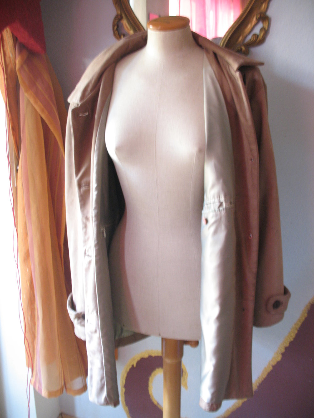 Leder Kurzmantel 