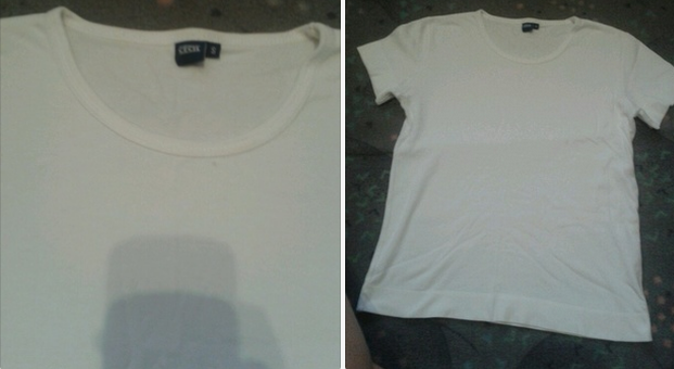 Basic t shirt cecil Weiß oder schwarz