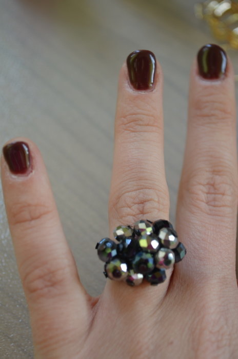 Ring mit Perlen 