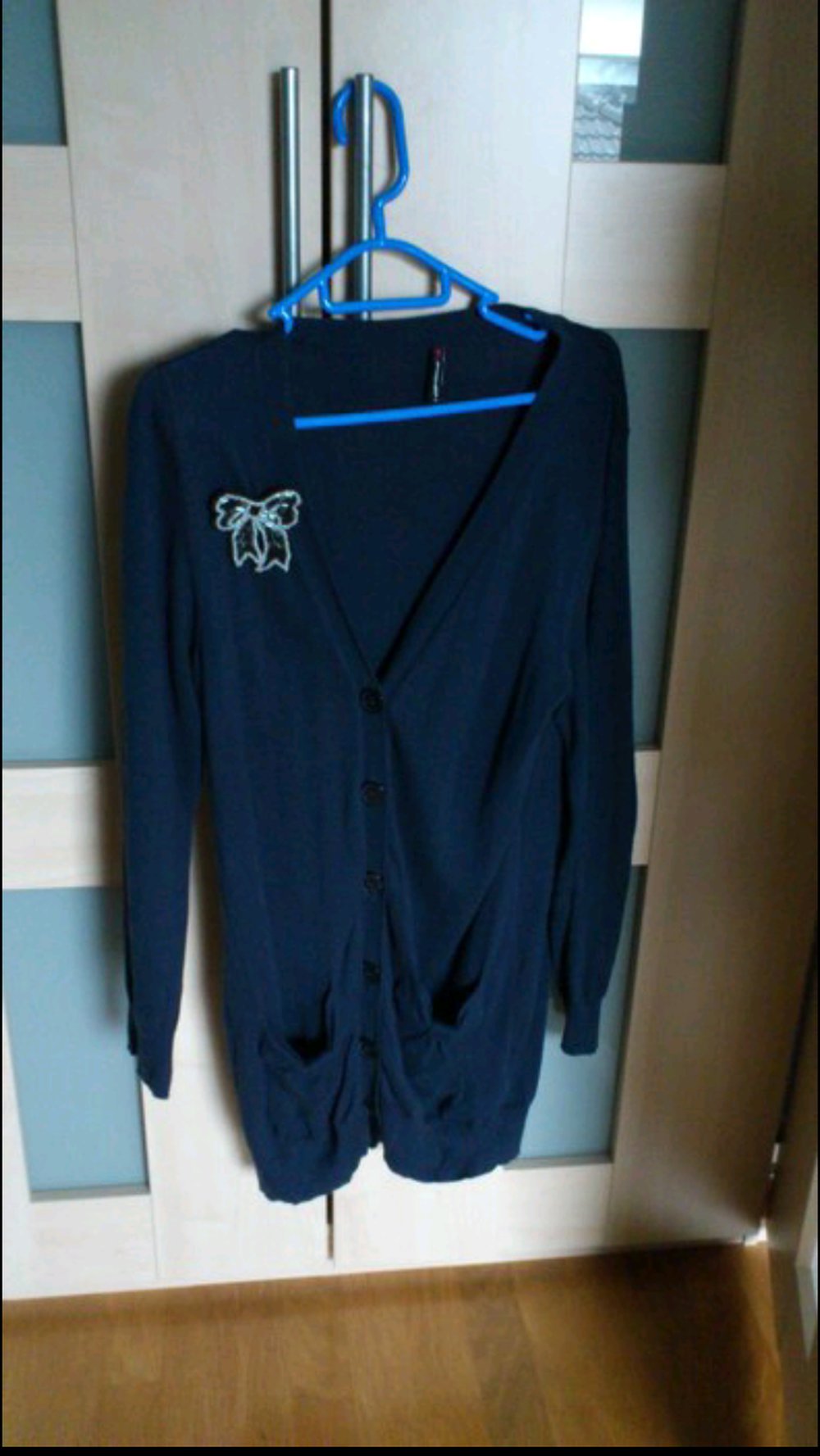 Schöne blaue Weste 