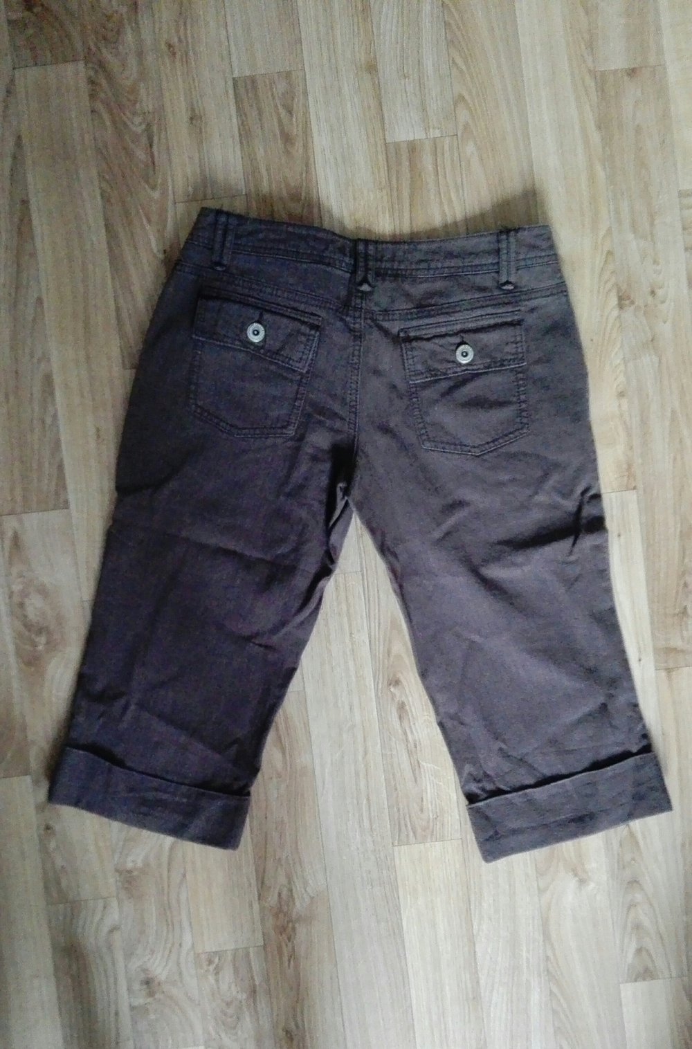 Braune 3/4 Capri Hose, Street One, Größe 34