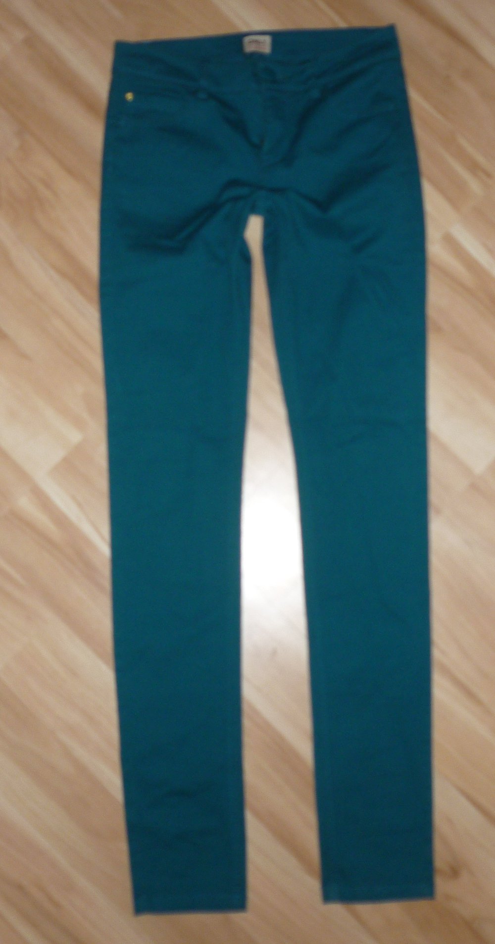 NEU: Only superskinny skinny Röhre Röhrenjeans Jeans grün Größe 34 XS L 32 