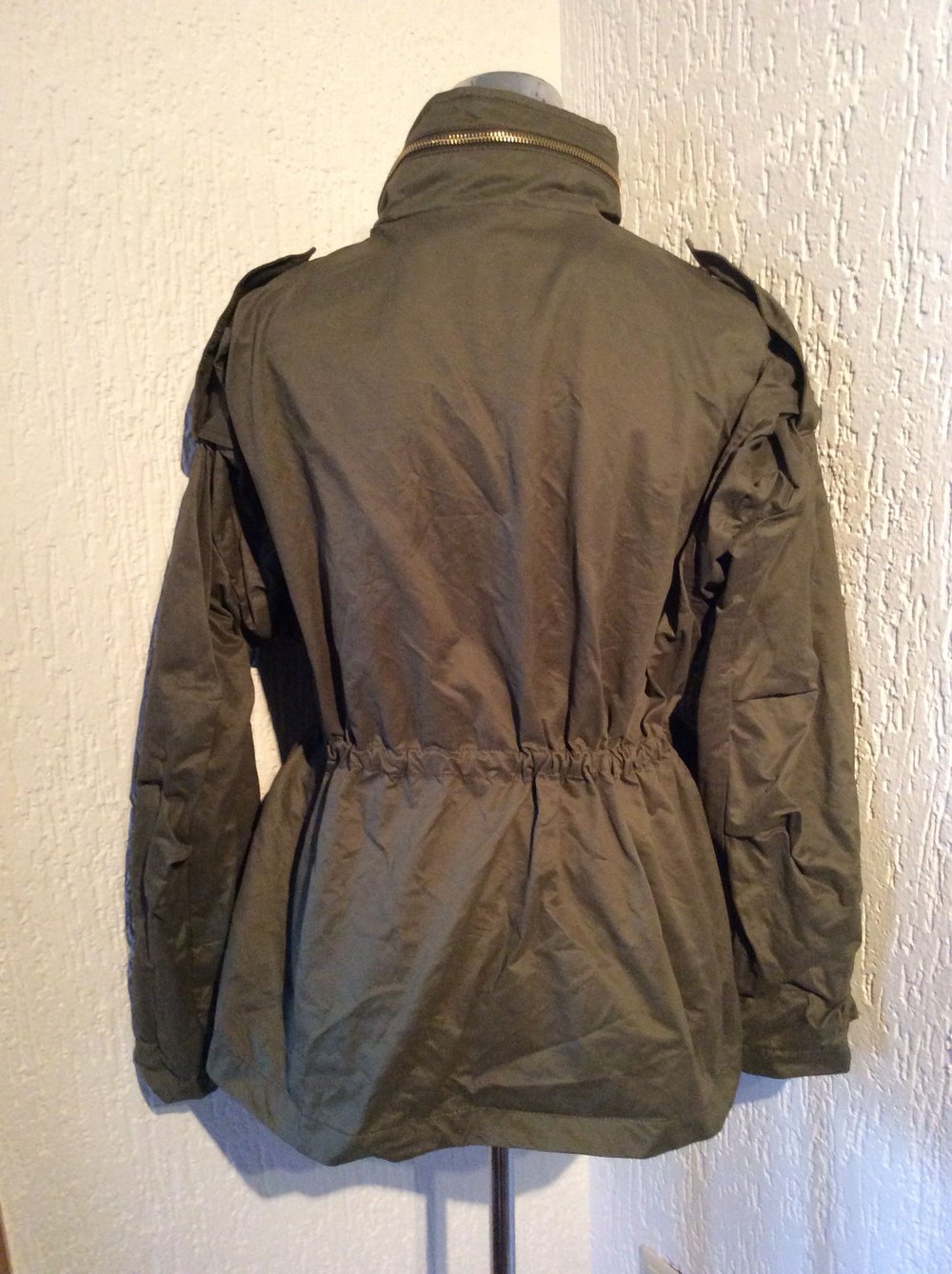 H&M Jacke Damen Größe 36 Übergangsjacke neu Khaki Militärstyle 