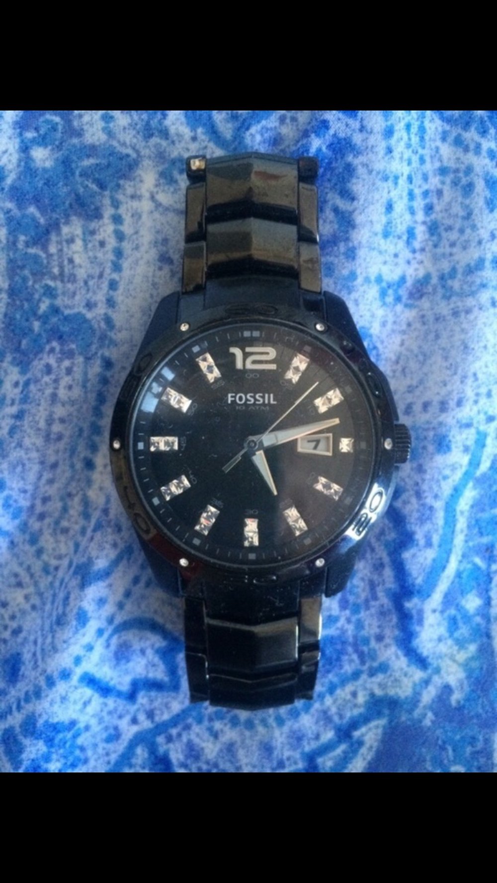 Fossil Uhr schwarz