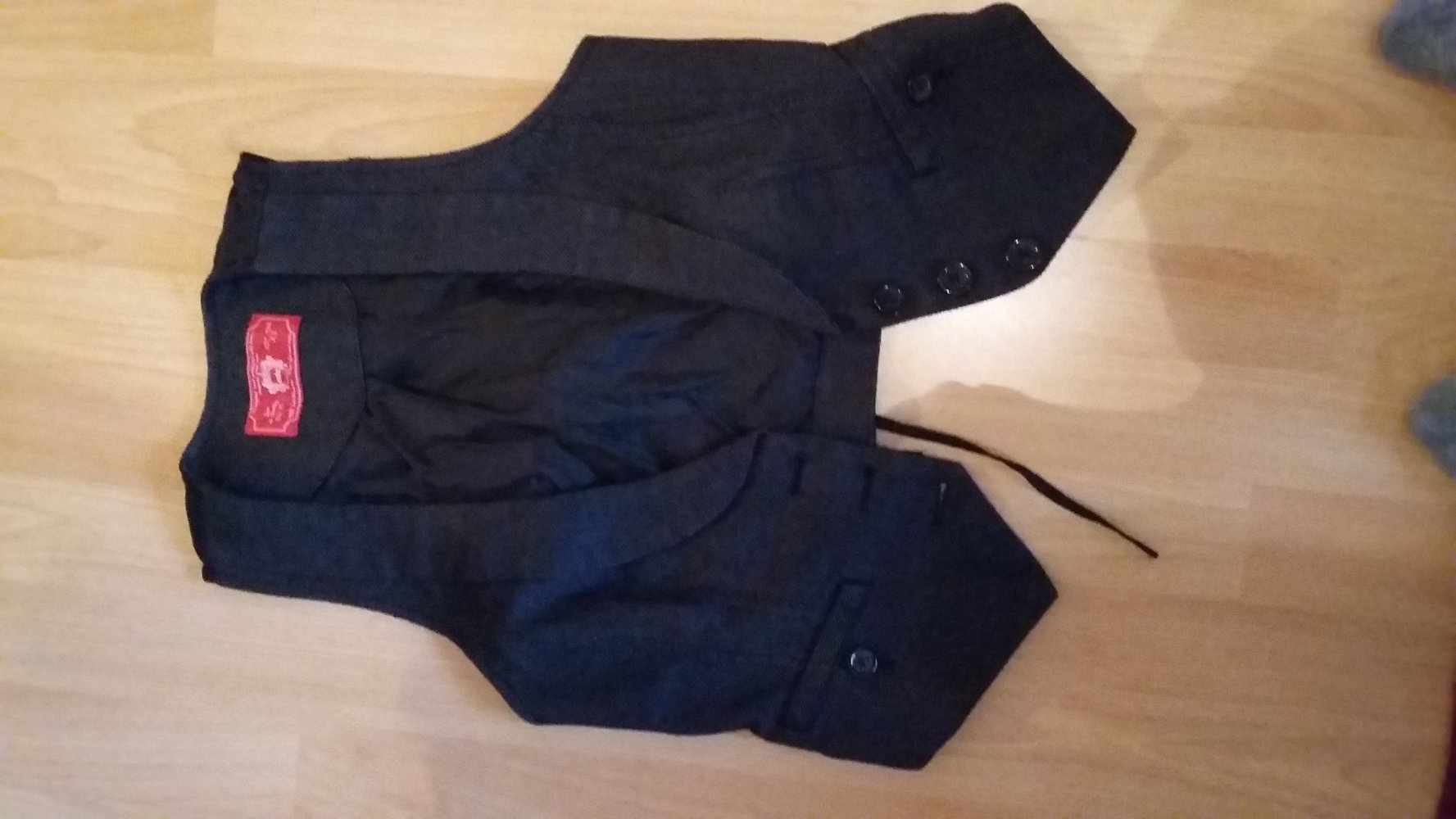 schwarze Weste