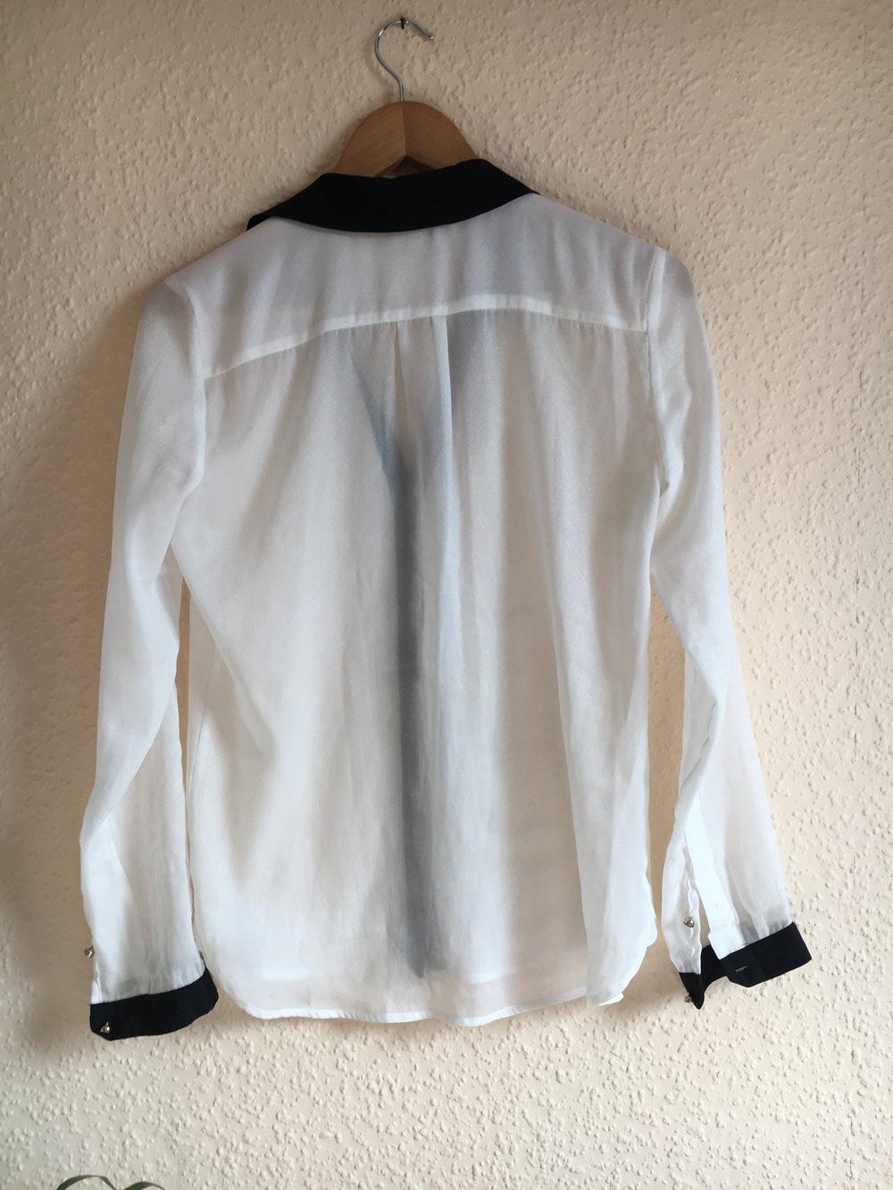 Bluse weiß/schwarz