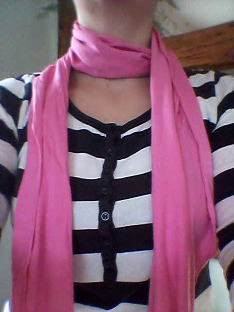 Tuch schlicht pink