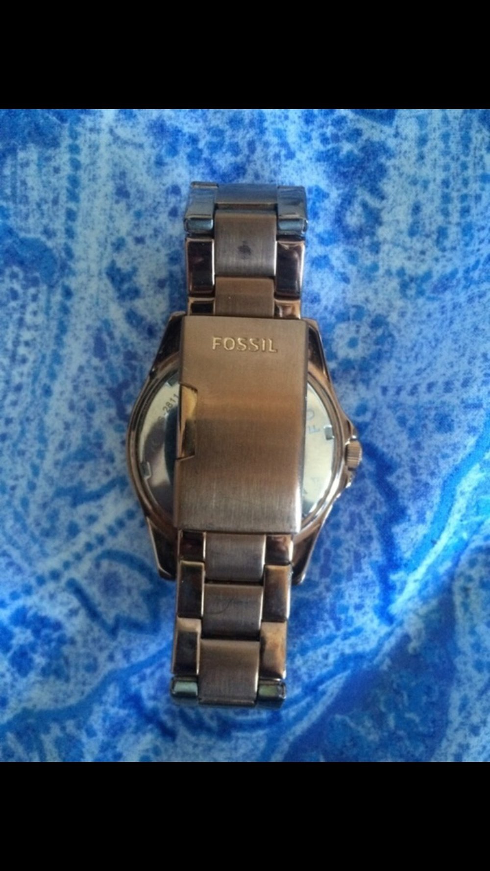 Fossiluhr Gold 