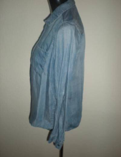 Hemd Hemdbluse Jeanshemd Jeans von H&M in Gr. S 36 38 Turn Up Ärmel