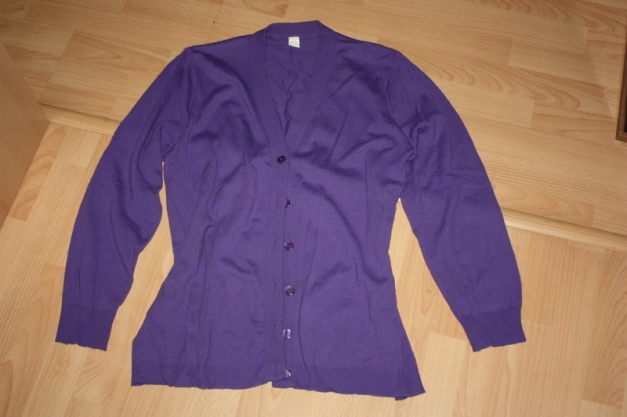 Strickjacke lila, Gr. 46