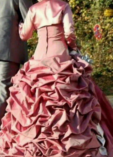 Rosa- silber Abendkleid/Trauungskleid