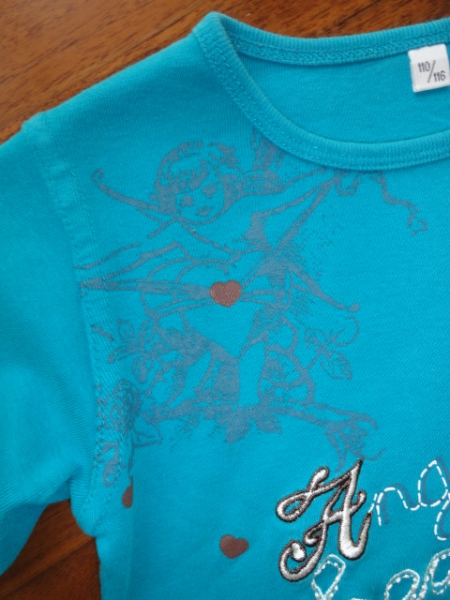 ~* süüüsses Langarmshirt ~* Gr. 110*116 ~* türkis ~*
